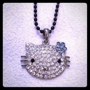 Hello Kitty rhinestone pendant necklace